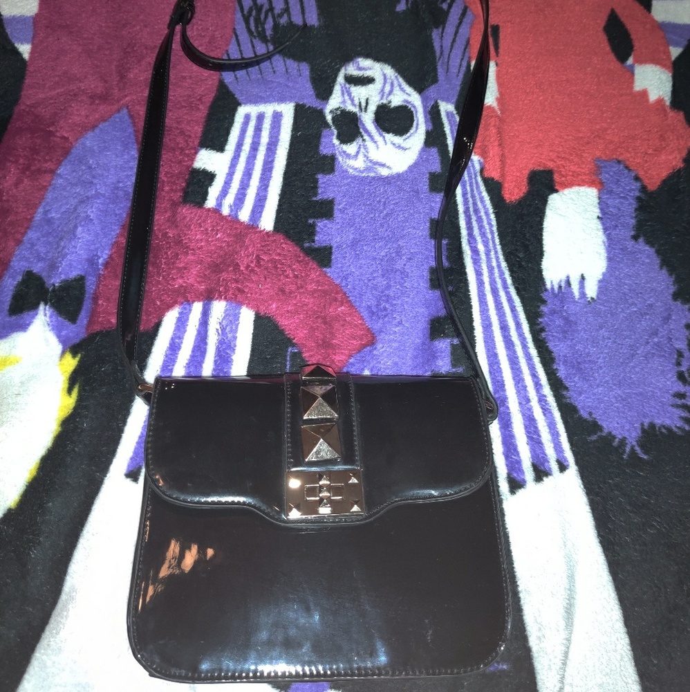 Faux leather purse